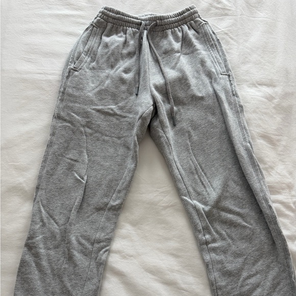 Aerie Light Gray Track Pants - Picture 1 of 3